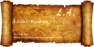 Loibl Azurea névjegykártya